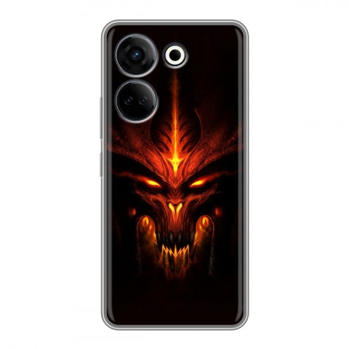 Дизайнерский силиконовый чехол для Tecno Camon 20 Diablo