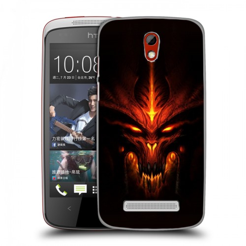 Дизайнерский пластиковый чехол для HTC Desire 500 Diablo