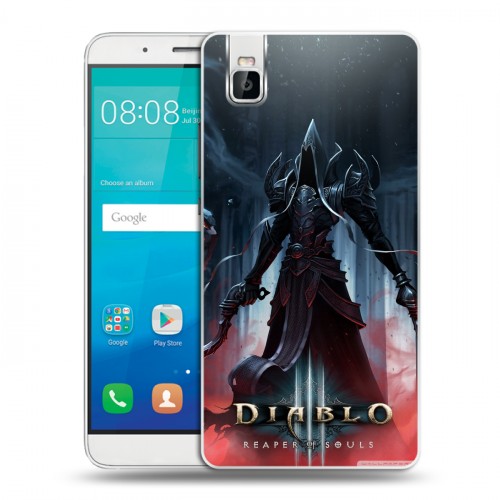 Дизайнерский пластиковый чехол для Huawei ShotX Diablo