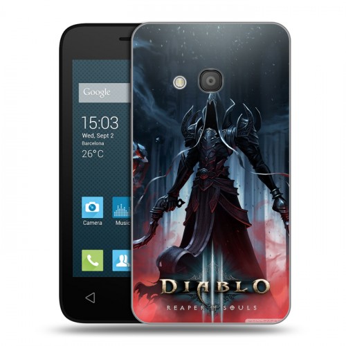 Дизайнерский пластиковый чехол для Alcatel One Touch Pixi 4 (4) Diablo