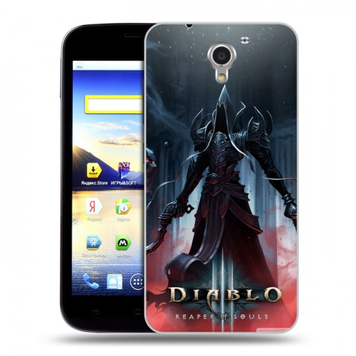 Дизайнерский пластиковый чехол для ZTE Blade A510 Diablo