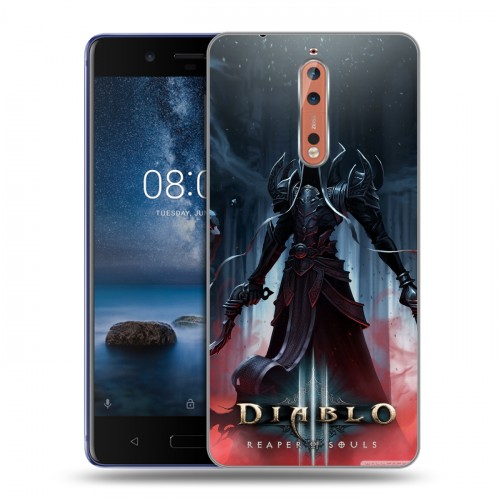 Дизайнерский пластиковый чехол для Nokia 8 Diablo