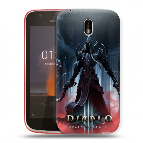 Дизайнерский пластиковый чехол для Nokia 1 Diablo