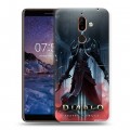 Дизайнерский пластиковый чехол для Nokia 7 Plus Diablo