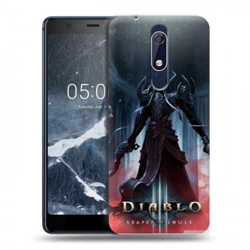 Дизайнерский пластиковый чехол для Nokia 5.1 Diablo