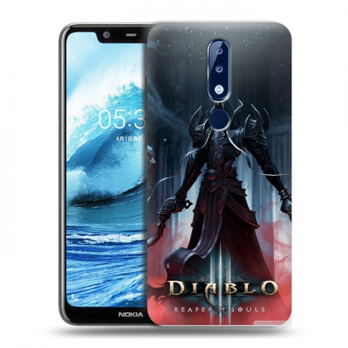 Дизайнерский пластиковый чехол для Nokia 5.1 Plus Diablo