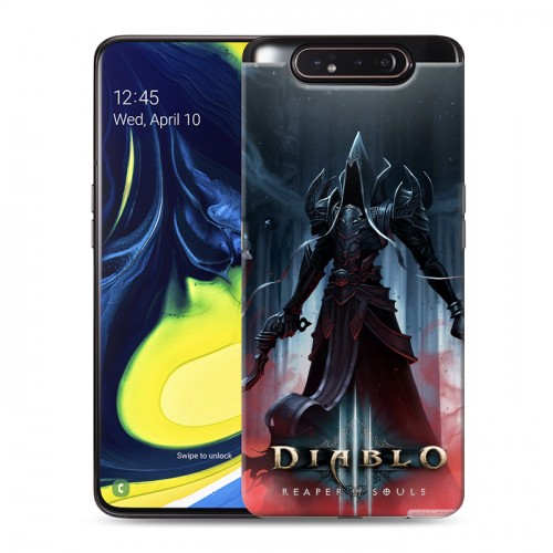 Дизайнерский пластиковый чехол для Samsung Galaxy A80 Diablo