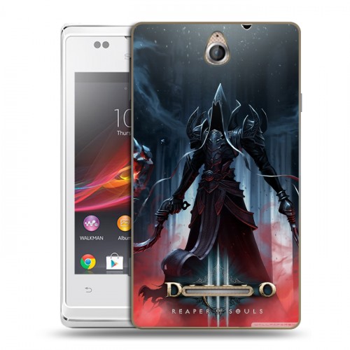 Дизайнерский пластиковый чехол для Sony Xperia E Diablo