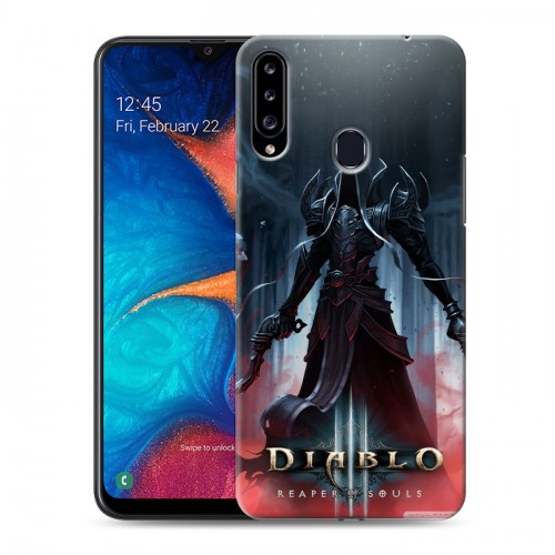 Дизайнерский пластиковый чехол для Samsung Galaxy A20s Diablo