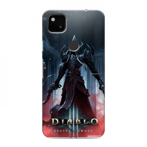 Дизайнерский пластиковый чехол для Google Pixel 4a Diablo