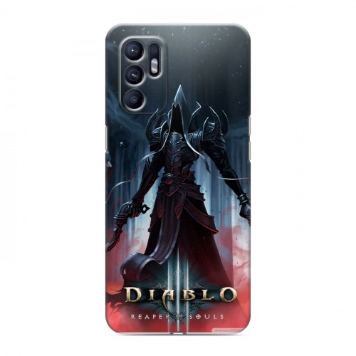 Дизайнерский силиконовый с усиленными углами чехол для OPPO Reno6 Diablo