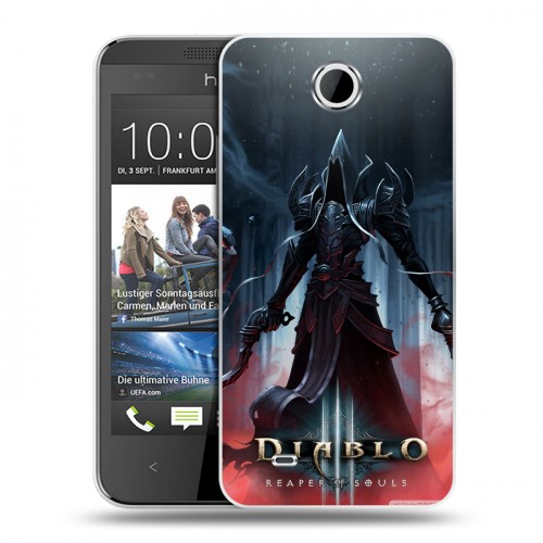 Дизайнерский пластиковый чехол для HTC Desire 300 Diablo