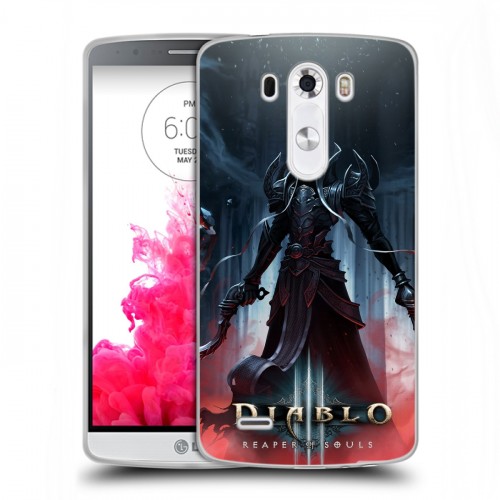 Дизайнерский пластиковый чехол для LG G3 (Dual-LTE) Diablo