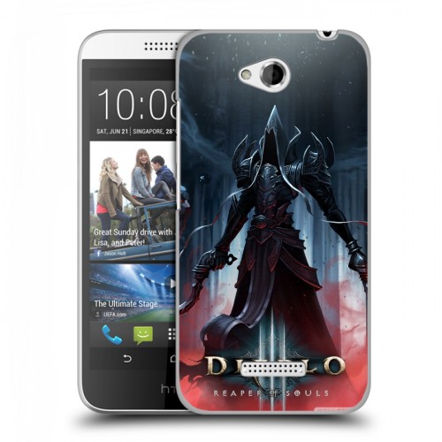 Дизайнерский пластиковый чехол для HTC Desire 616 Diablo
