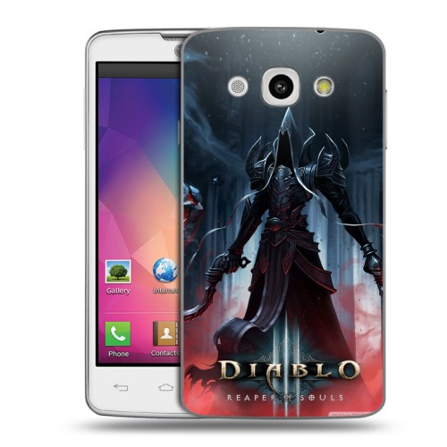 Дизайнерский пластиковый чехол для LG L60 Diablo