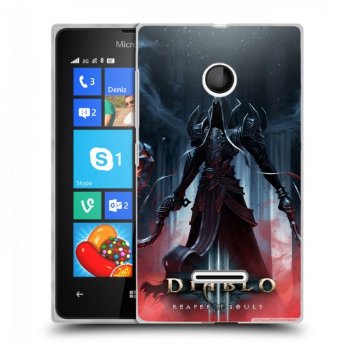 Дизайнерский пластиковый чехол для Microsoft Lumia 435 Diablo