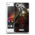 Дизайнерский пластиковый чехол для Sony Xperia L Diablo