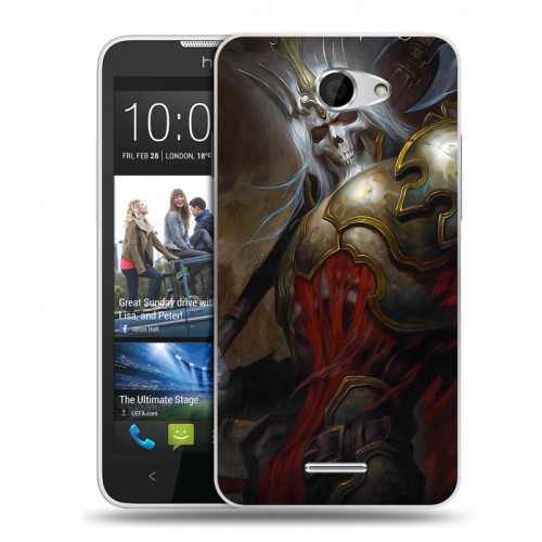 Дизайнерский пластиковый чехол для HTC Desire 516 Diablo