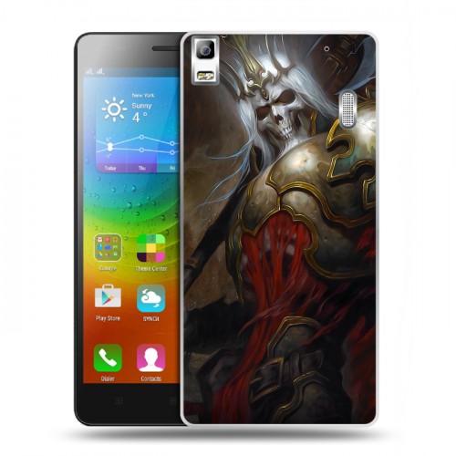 Дизайнерский пластиковый чехол для Lenovo A7000 Diablo