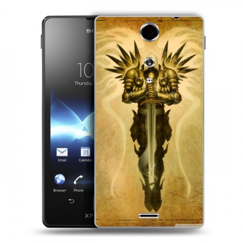 Дизайнерский пластиковый чехол для Sony Xperia TX Diablo