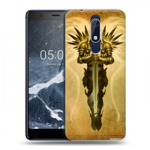 Дизайнерский пластиковый чехол для Nokia 5.1 Diablo