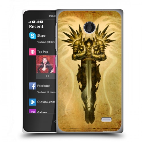 Дизайнерский пластиковый чехол для Nokia X Diablo