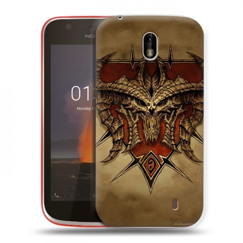 Дизайнерский пластиковый чехол для Nokia 1 Diablo