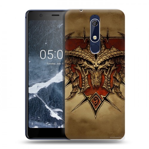 Дизайнерский пластиковый чехол для Nokia 5.1 Diablo