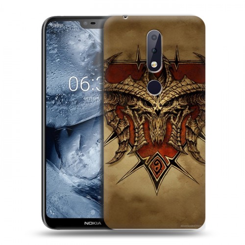 Дизайнерский пластиковый чехол для Nokia 6.1 Plus Diablo