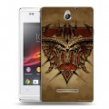 Дизайнерский пластиковый чехол для Sony Xperia E Diablo