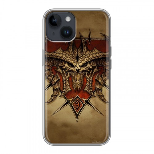 Дизайнерский пластиковый чехол для Iphone 14 Diablo