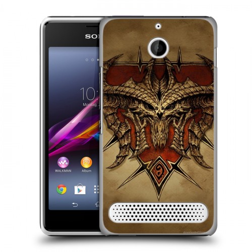 Дизайнерский силиконовый чехол для Sony Xperia E1 Diablo