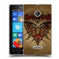 Дизайнерский пластиковый чехол для Microsoft Lumia 435 Diablo