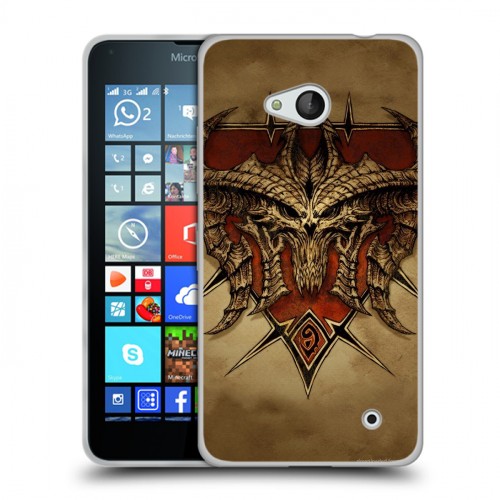 Дизайнерский пластиковый чехол для Microsoft Lumia 640 Diablo