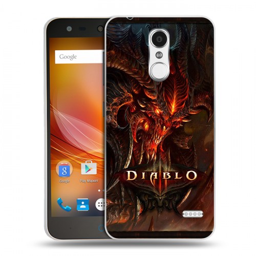 Дизайнерский пластиковый чехол для ZTE Blade X5 Diablo