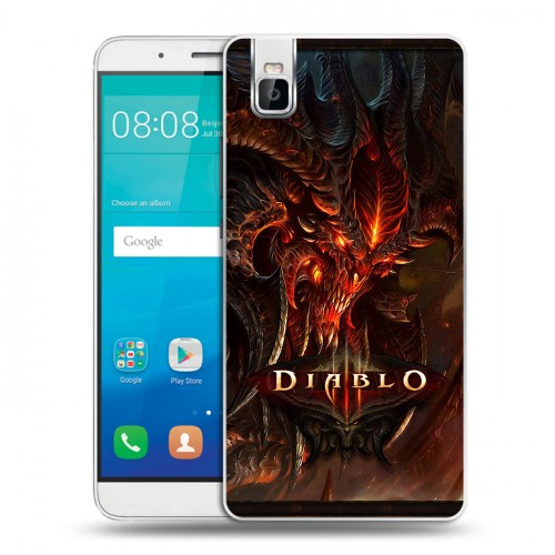 Дизайнерский пластиковый чехол для Huawei ShotX Diablo