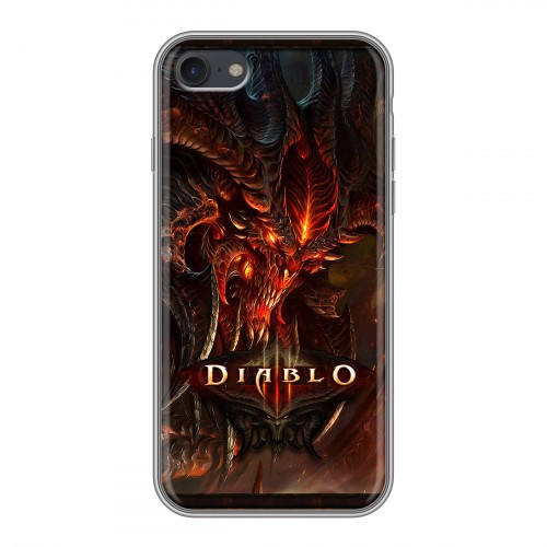 Дизайнерский силиконовый чехол для Iphone 7 Diablo