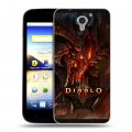 Дизайнерский пластиковый чехол для ZTE Blade A510 Diablo