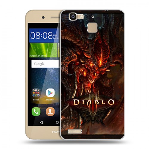 Дизайнерский пластиковый чехол для Huawei GR3 Diablo