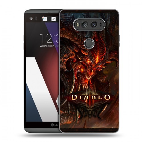 Дизайнерский пластиковый чехол для LG V20 Diablo