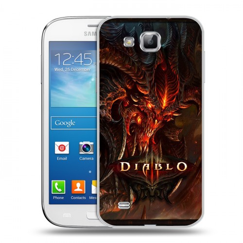 Дизайнерский пластиковый чехол для Samsung Galaxy Premier Diablo