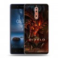 Дизайнерский пластиковый чехол для Nokia 8 Diablo