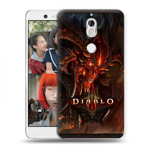 Дизайнерский пластиковый чехол для Nokia 7 Diablo