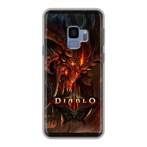 Дизайнерский пластиковый чехол для Samsung Galaxy S9 Diablo