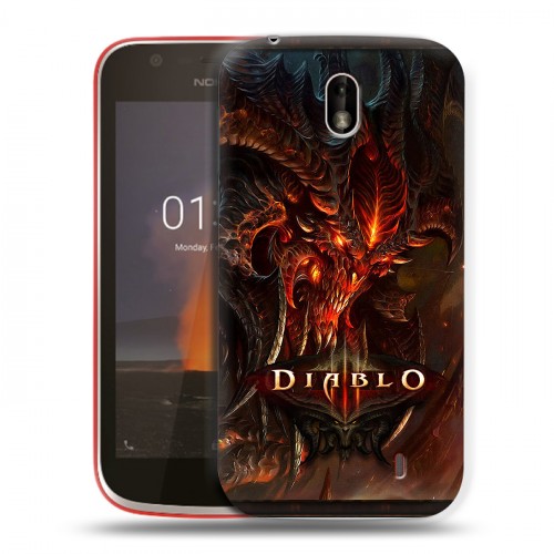 Дизайнерский пластиковый чехол для Nokia 1 Diablo