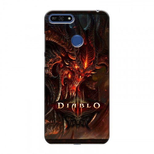 Дизайнерский силиконовый чехол для Huawei Honor 7A Pro Diablo