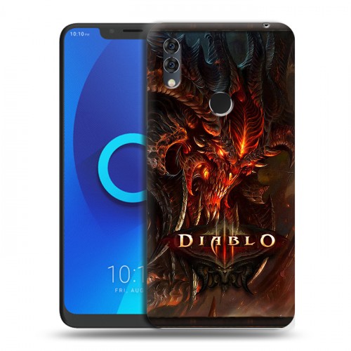 Дизайнерский силиконовый чехол для Alcatel 5V Diablo