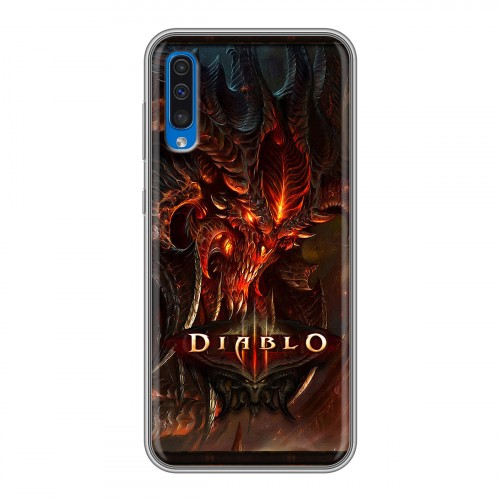 Дизайнерский силиконовый чехол для Samsung Galaxy A50 Diablo