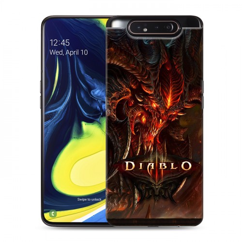 Дизайнерский пластиковый чехол для Samsung Galaxy A80 Diablo