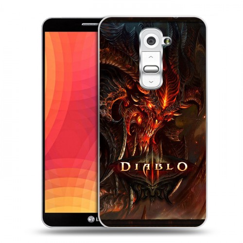 Дизайнерский силиконовый чехол для LG Optimus G2 Diablo